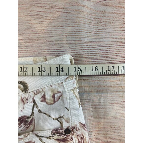 Johnny Was Women's Cropped Boyfriend Mid Rise Relaxed Fit Jeans - 25 - Picture 10 of 15